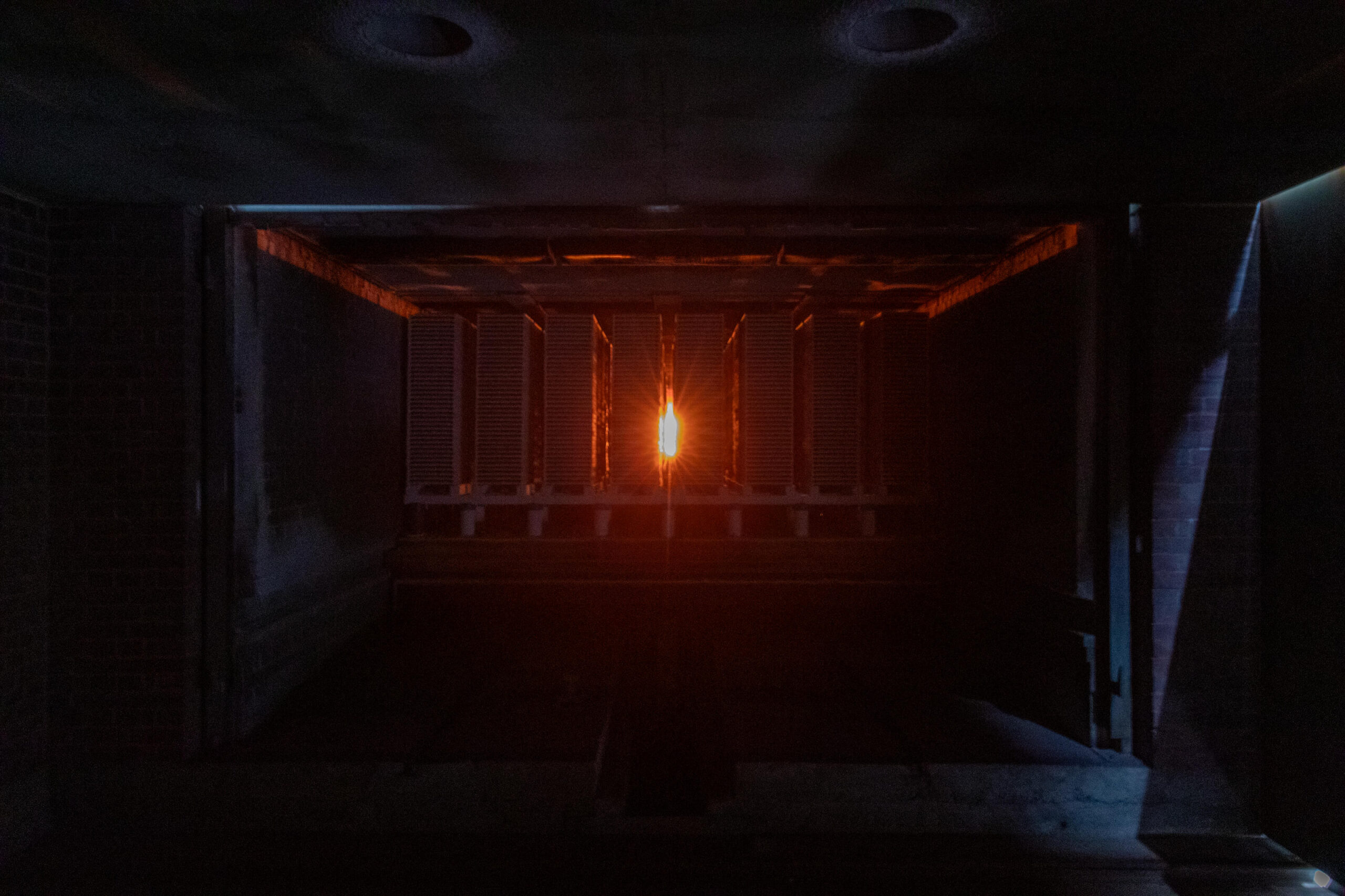 Inside the 1,300 degree Celsius tunnel kiln